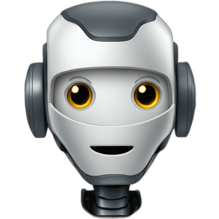 Friendly robot emoji