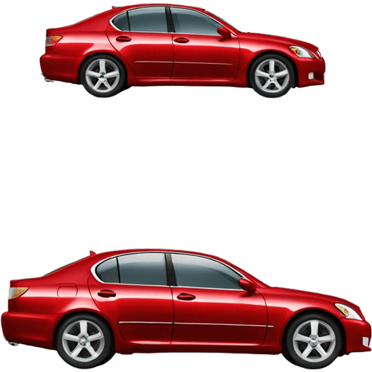 2006 Lexus gs300 in red full view emoji