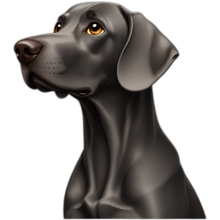 weimaraner-and-black-labrador emoji