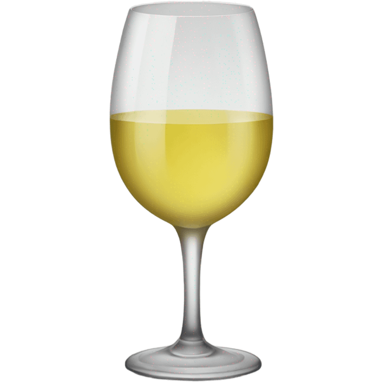 White wine in a fancy glass emoji