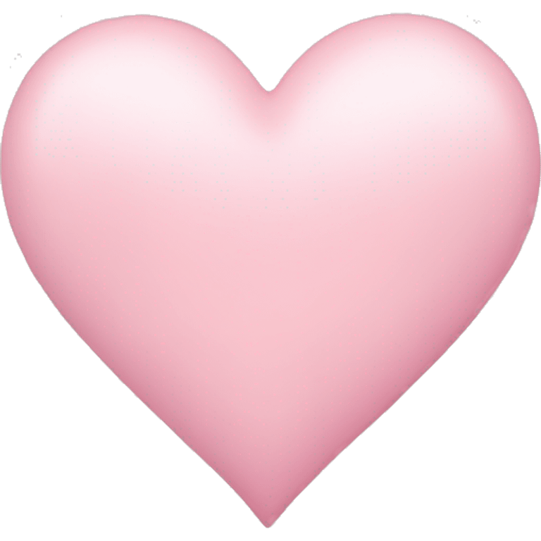 Pastel pink heart  emoji