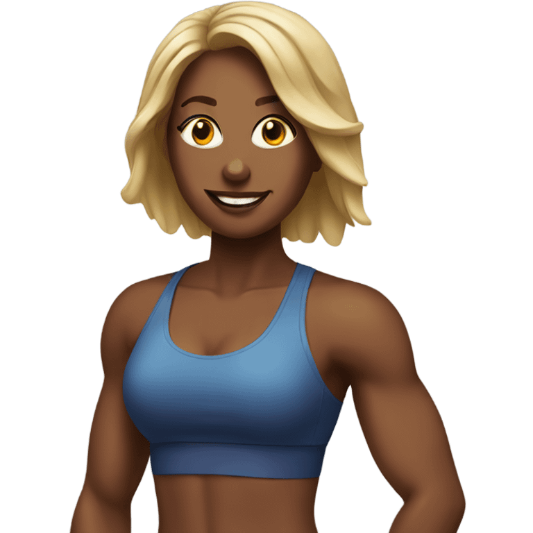 fitness girl emoji