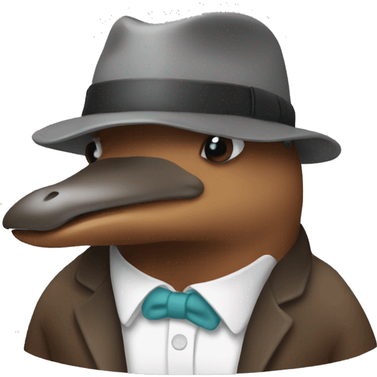 Platypus at work emoji