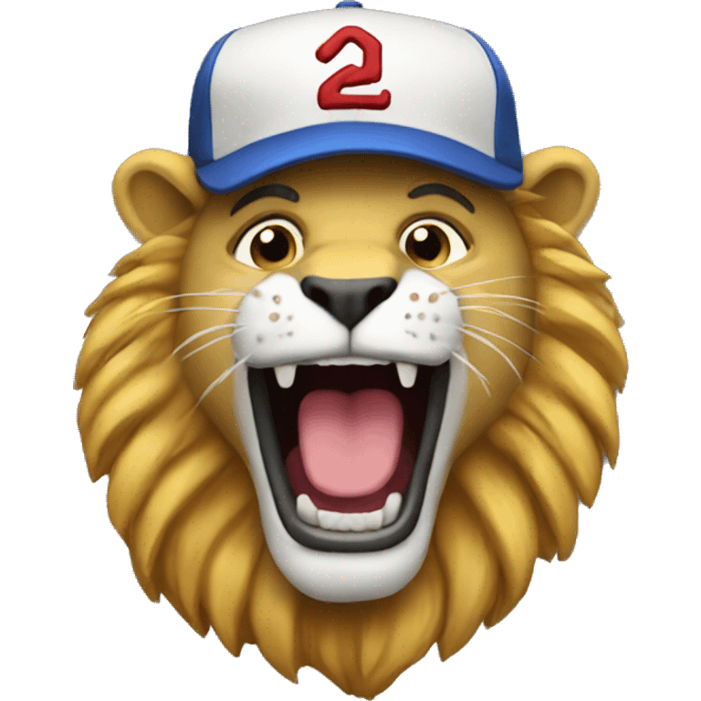 a baseball lion emoji