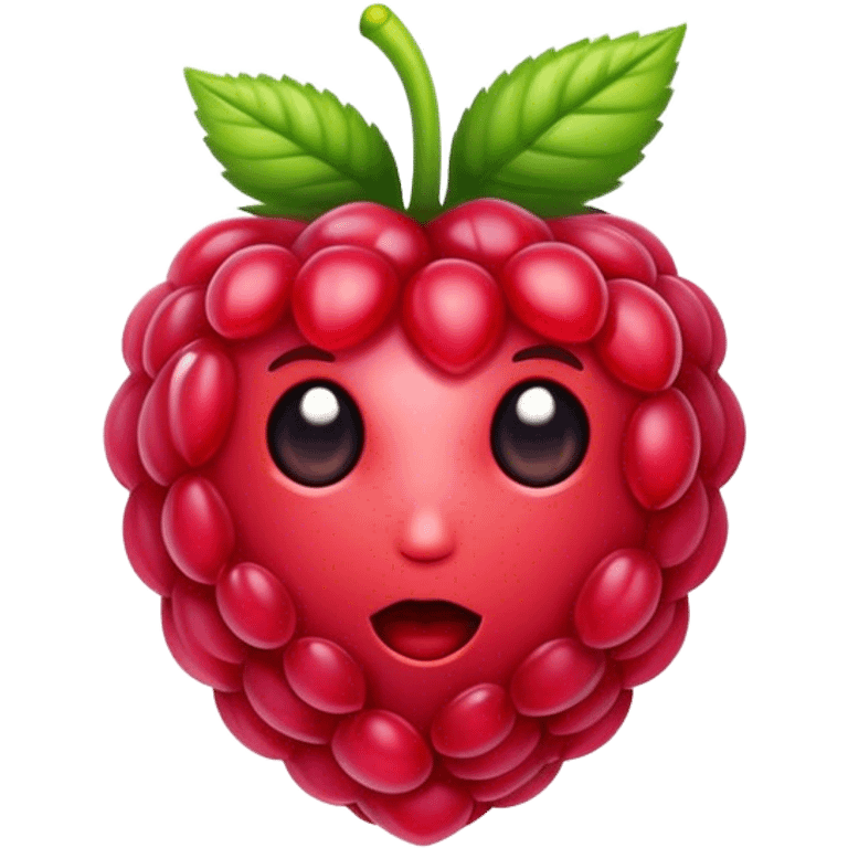 Digital Raspberry emoji