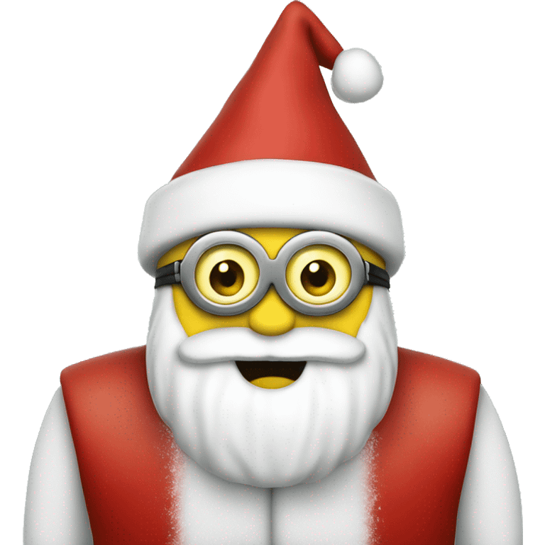 Christmas minion santa claus emoji