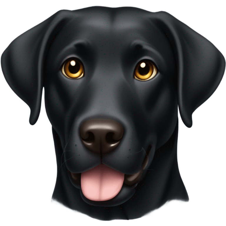 Black Labrador  emoji