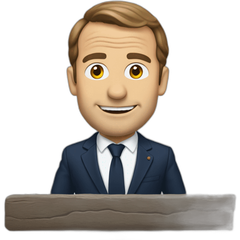 Macron qui trébuche emoji