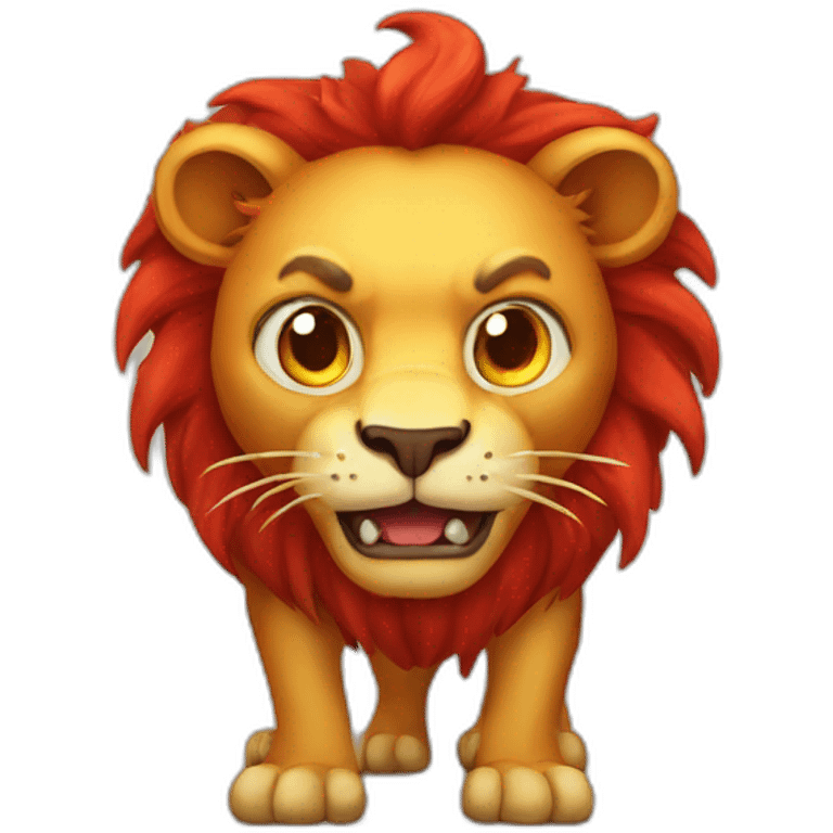 Devil lion emoji