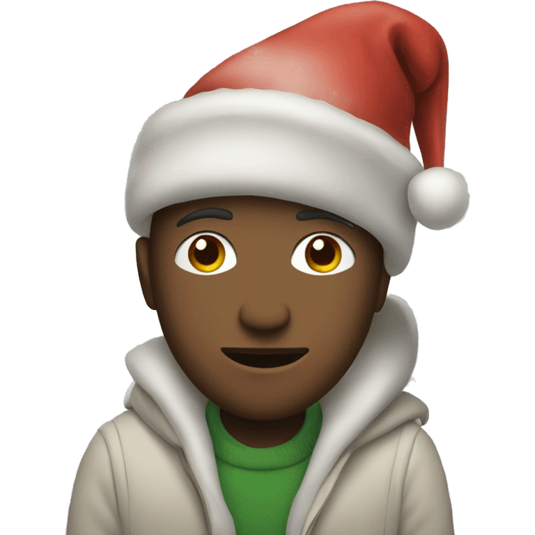 Chill guy with christmas theme  emoji