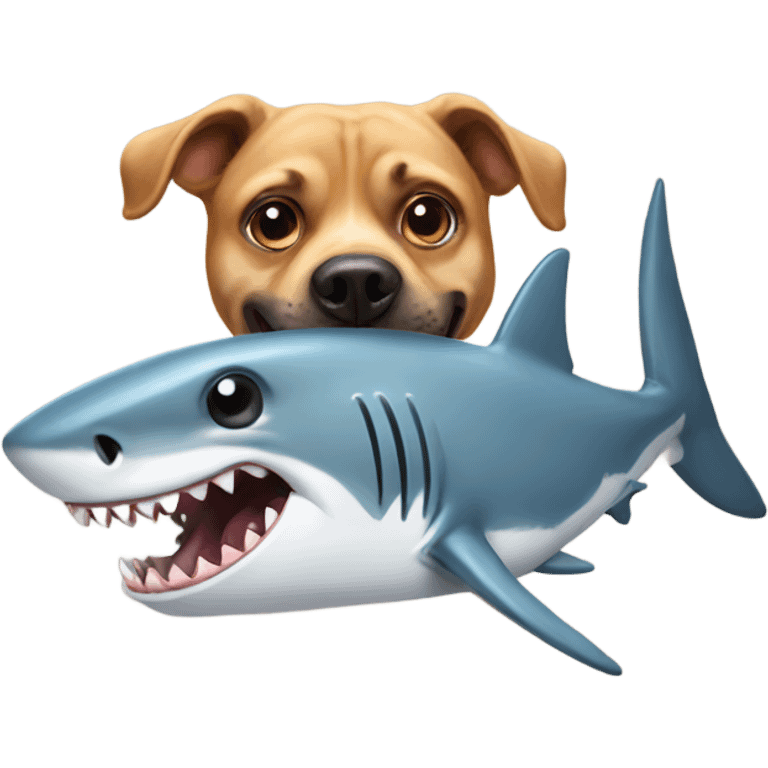 dog and shark emoji