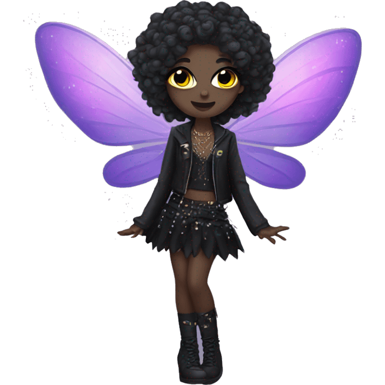 Disco goth fairy emoji