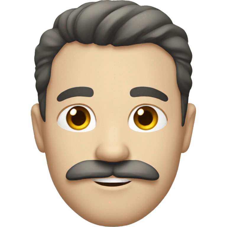 white man with dark hair and moustache  emoji