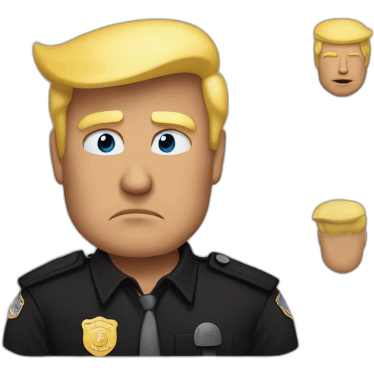 donald-trump-arrested emoji