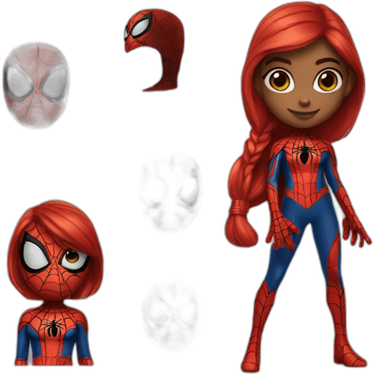 girl spider-man emoji