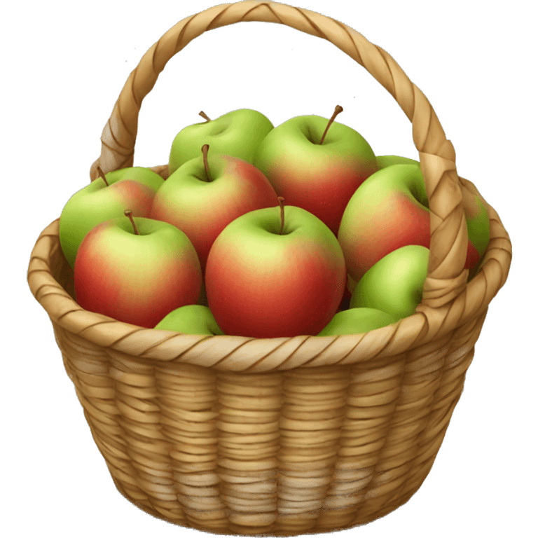 basket full of apples emoji