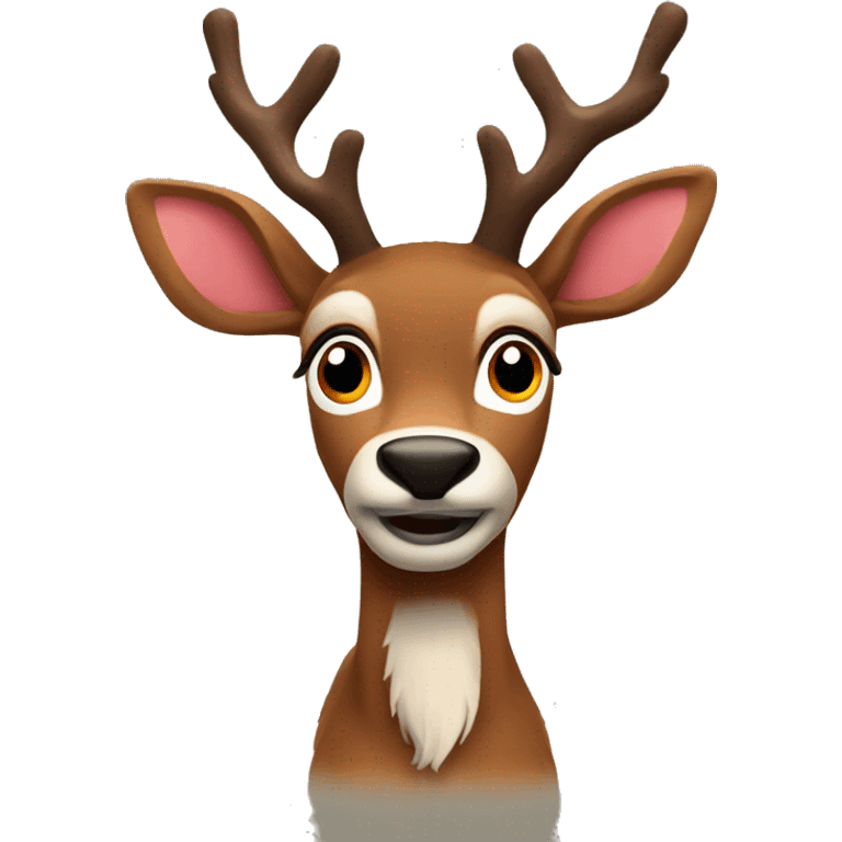 Rudolph, the red rednosed reindeer emoji