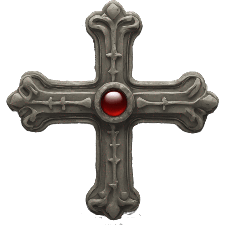 gothic symmetrical relic cross emoji