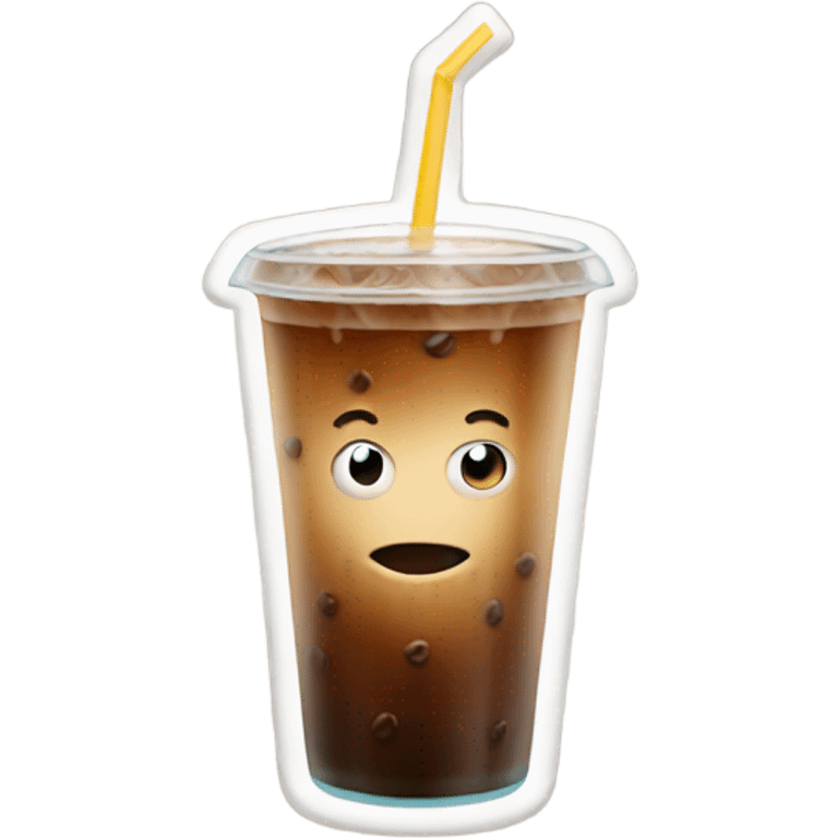 Iced coffee emoji