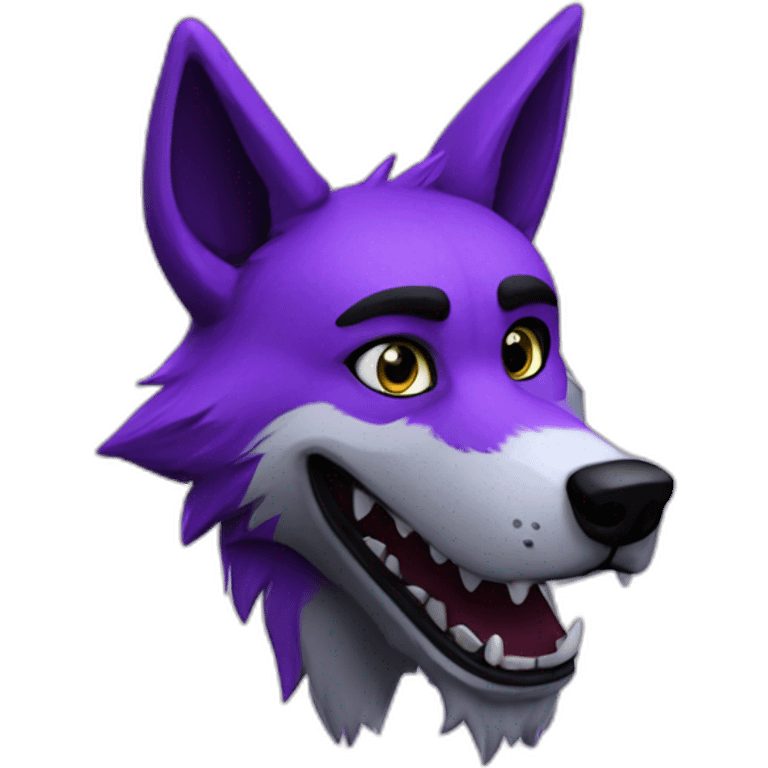 Roxy FNAF Wolf purple emoji