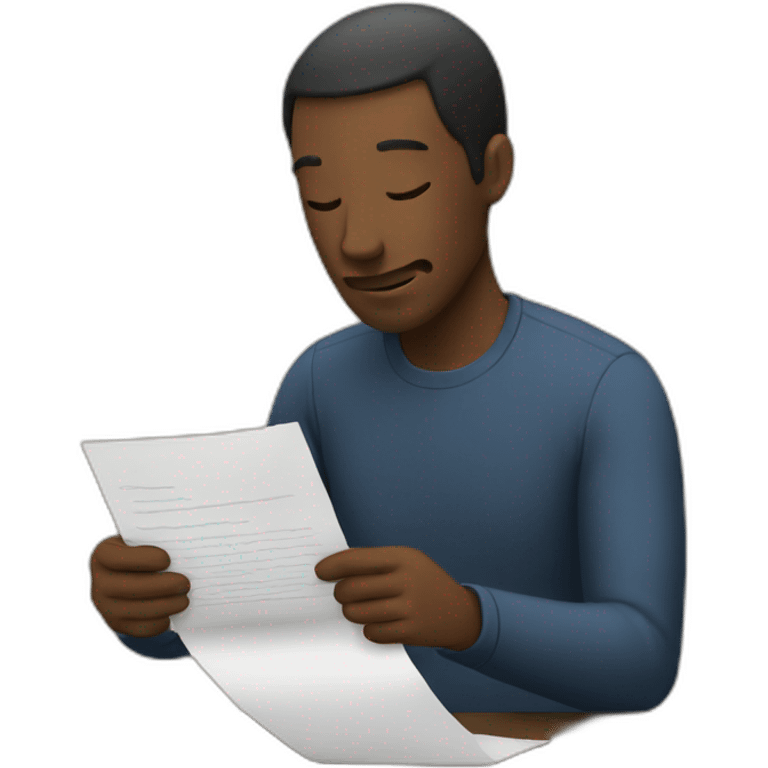 personne reading a letter  emoji