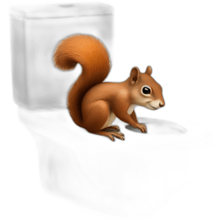 squirrel on the toilet emoji