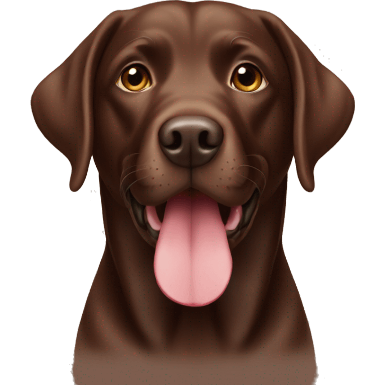 chocolate Labrador retriever emoji