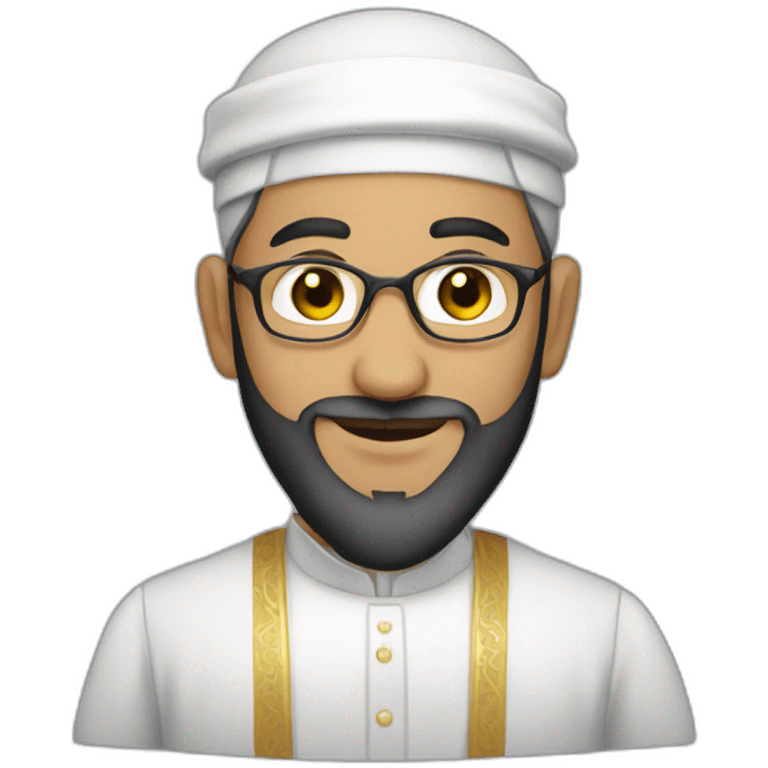 A Muslim cleric in a formal dress emoji