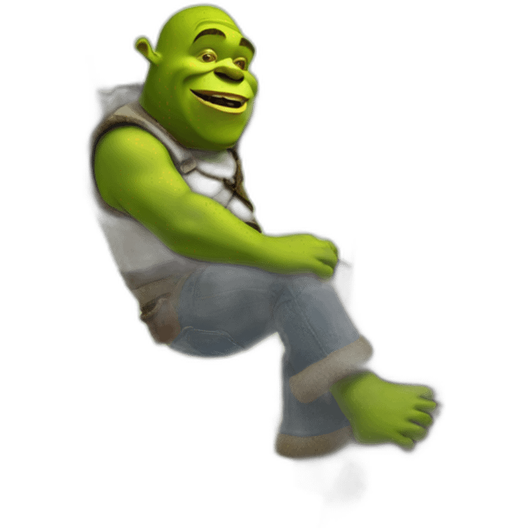 shrek climb on a tree emoji