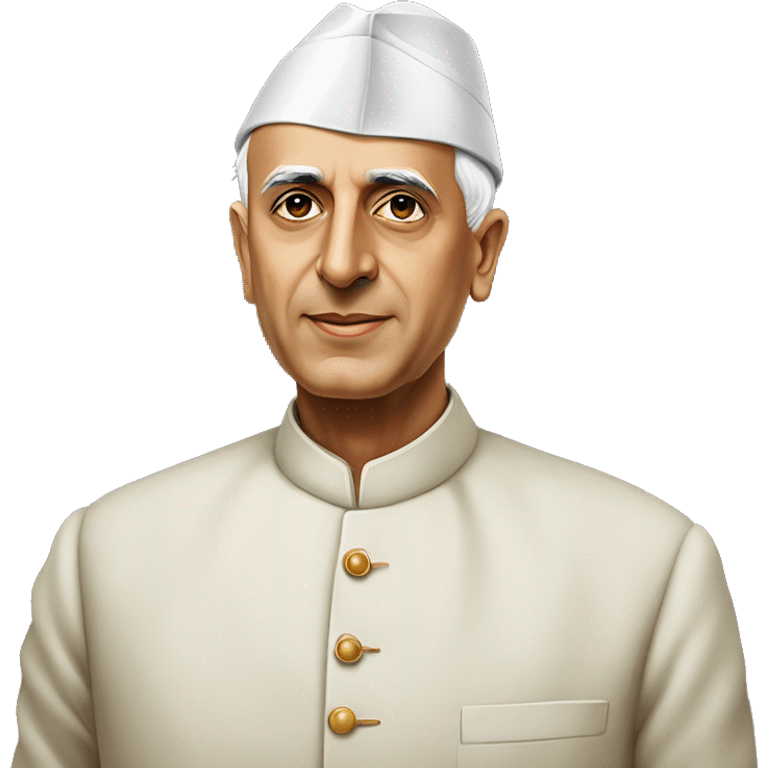 Pandit jawaharlal Nehru standing straight emoji