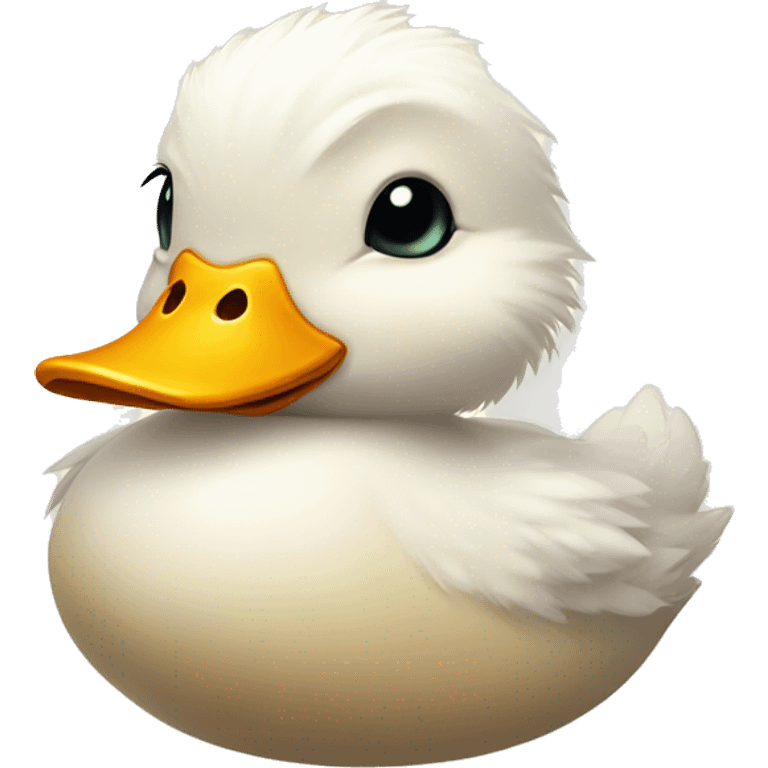 fluffy cute duck emoji