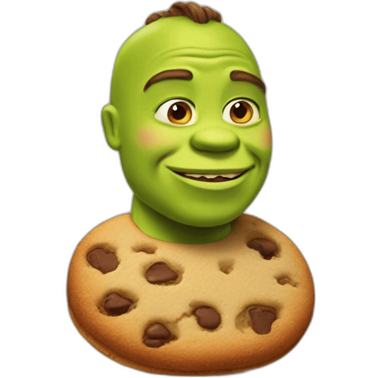 little shrek cookie emoji