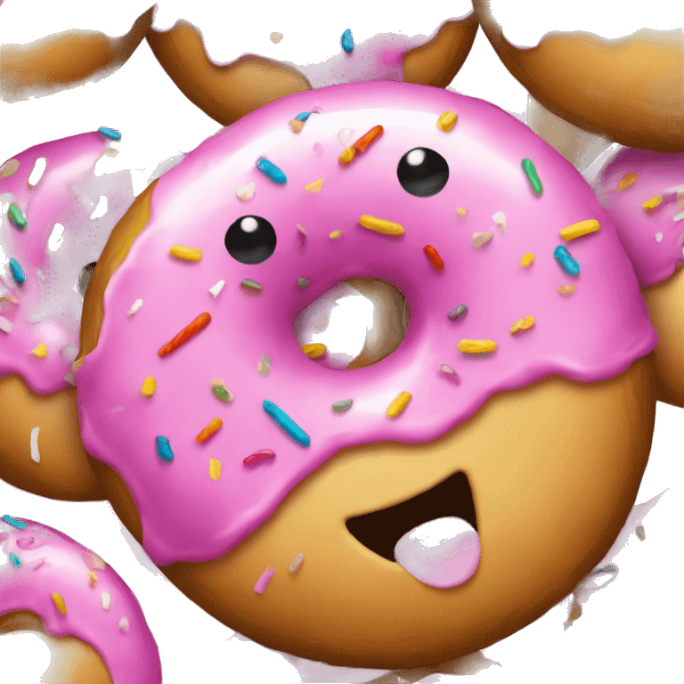 Donut shaped balloon with string attached  emoji