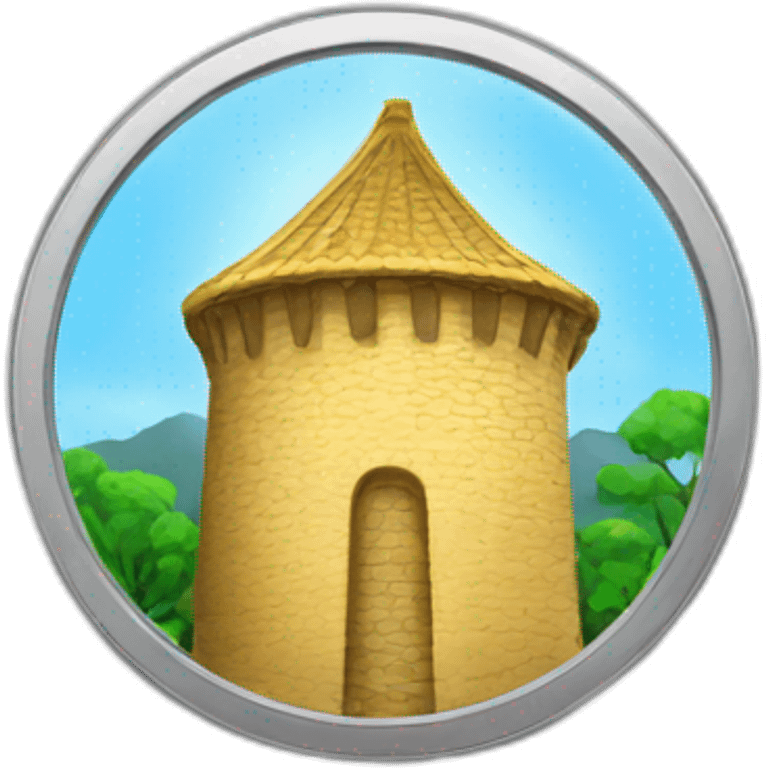 coin with a tower sticker emoji