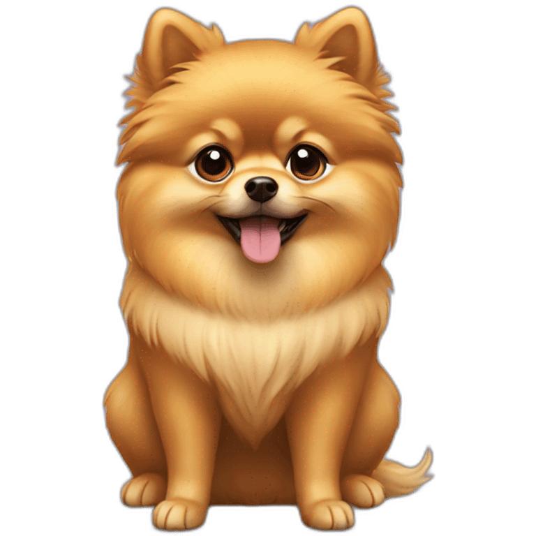 Gold Pomeranian emoji