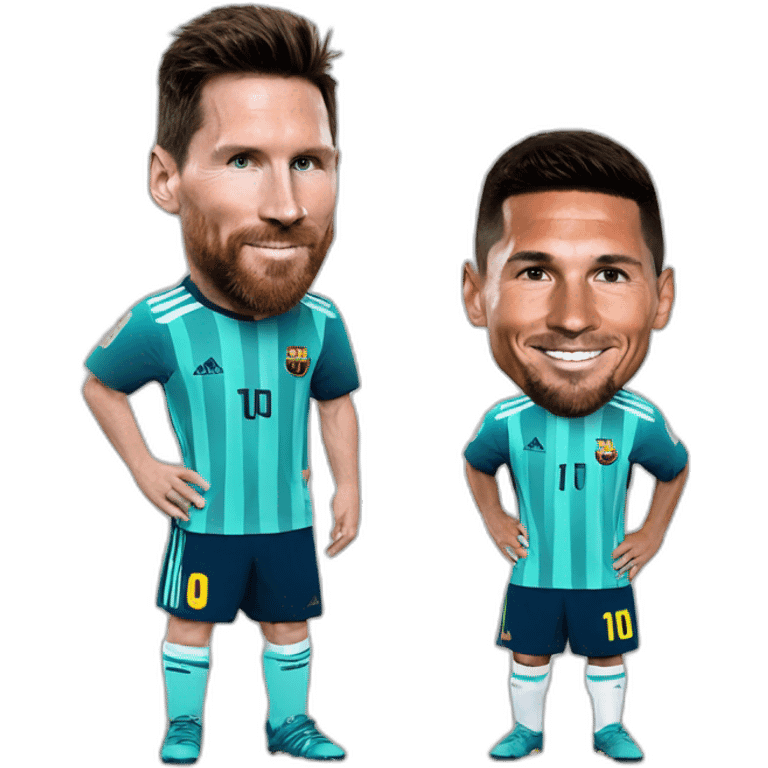 Messi et Ronaldo se seront la main  emoji