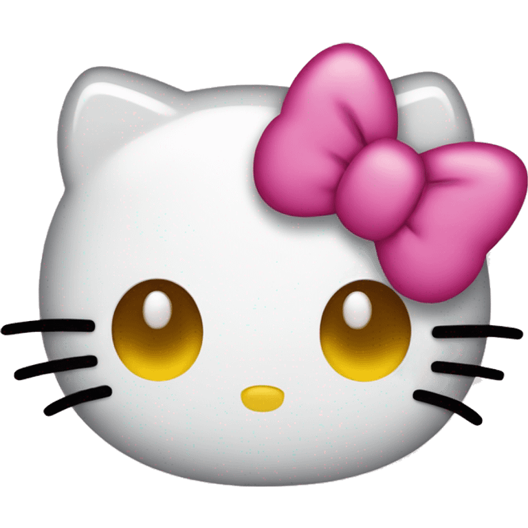 Hello kitty with a smiley face  emoji