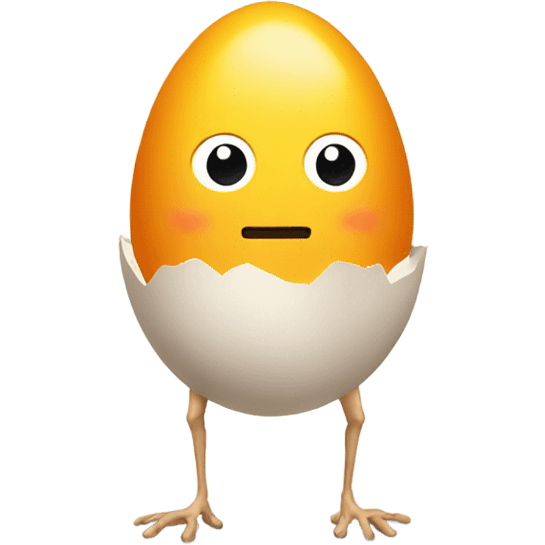 Egg with legs emoji