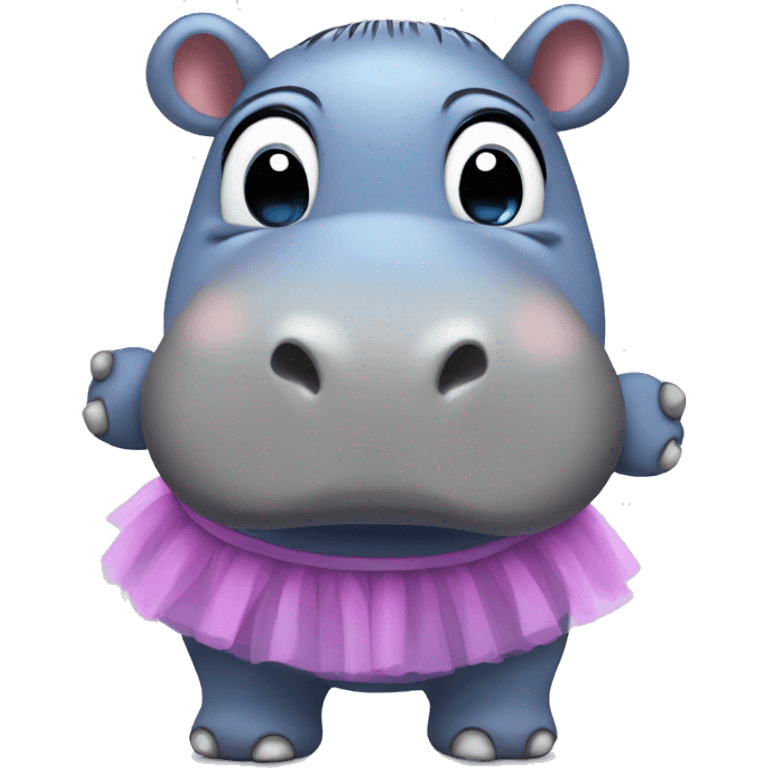 hippo in tutu emoji