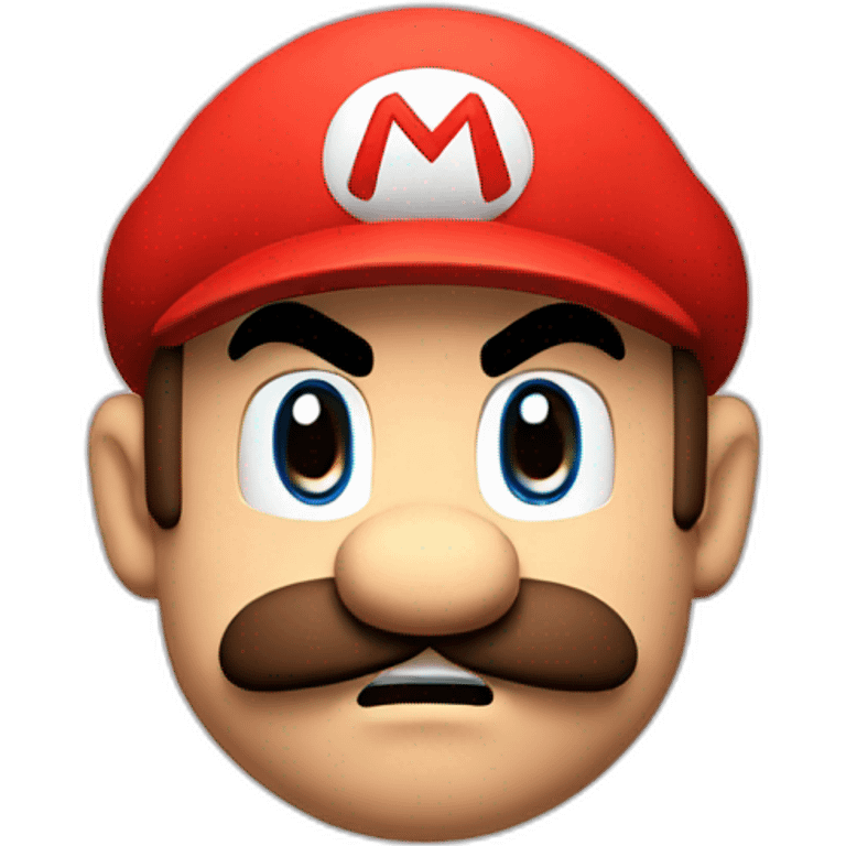 Angry Mario emoji