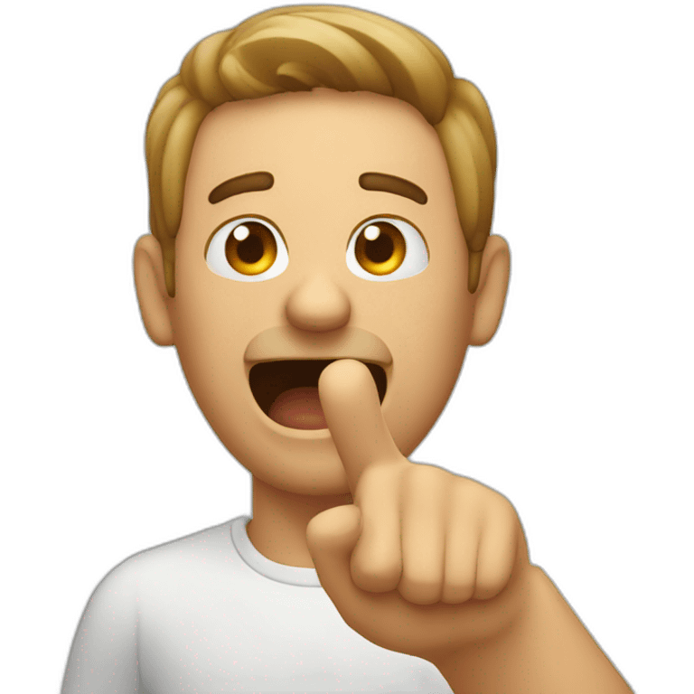 Italian yelling guy gesture hand emoji