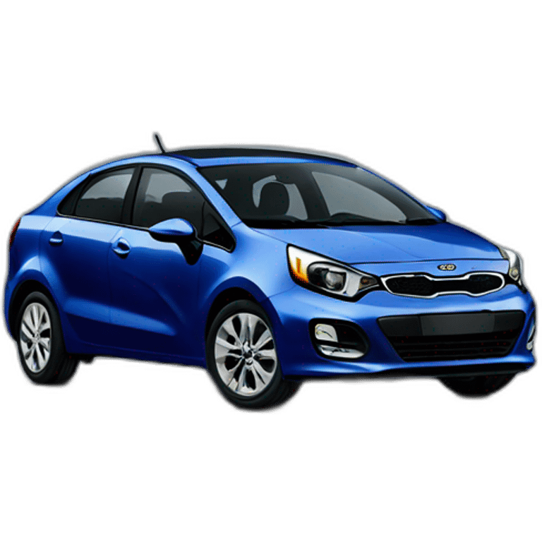 Front Dark blue kia rio 2012 emoji