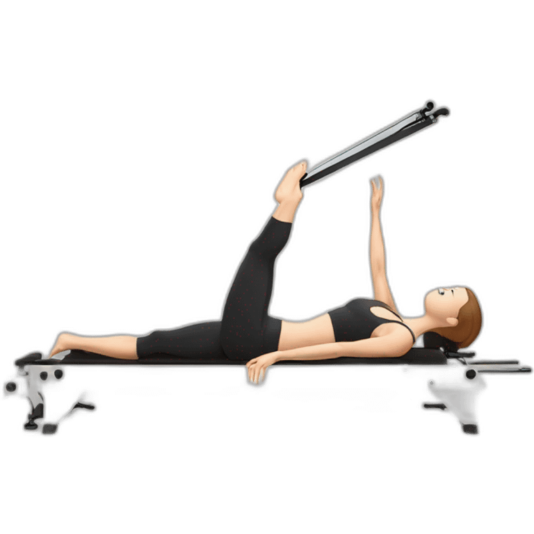 Pilates reformer white classical  emoji