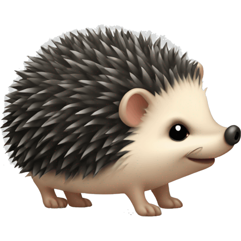 pigmy hedgehog with black face  emoji