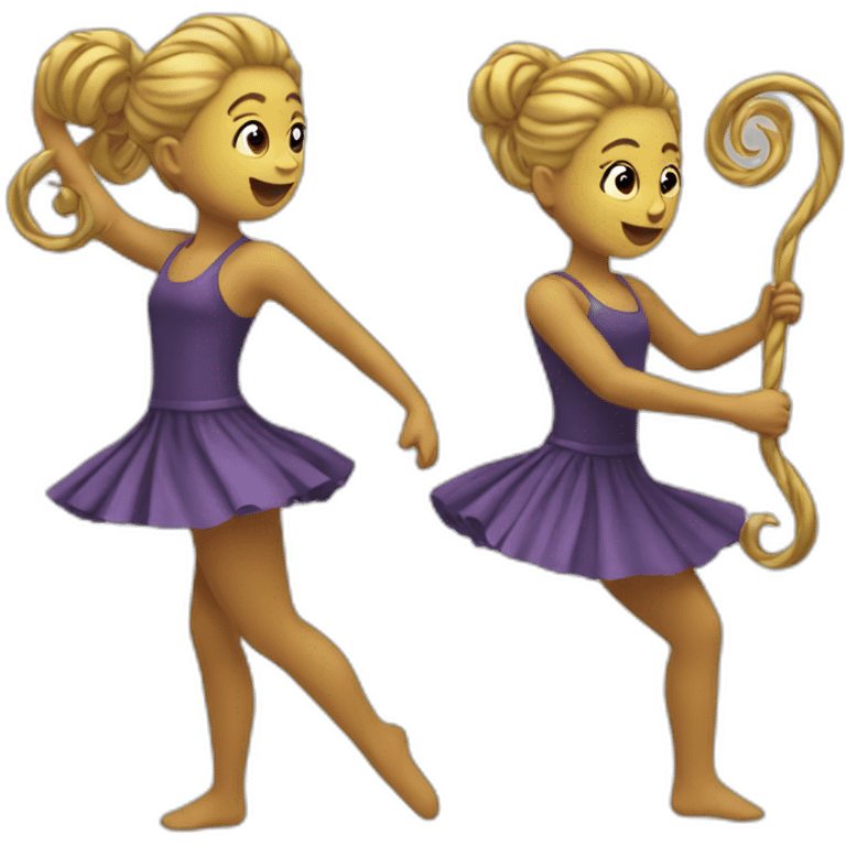 bâton twirling emoji