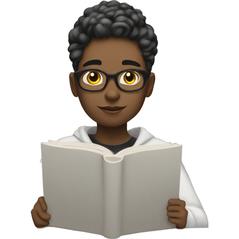 non binary person studying in the uni  emoji