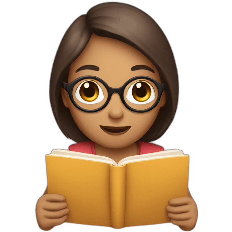 friends reading book emoji