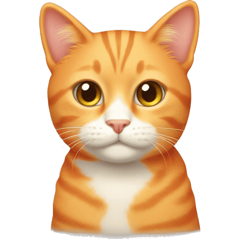 Orange cat cute emoji