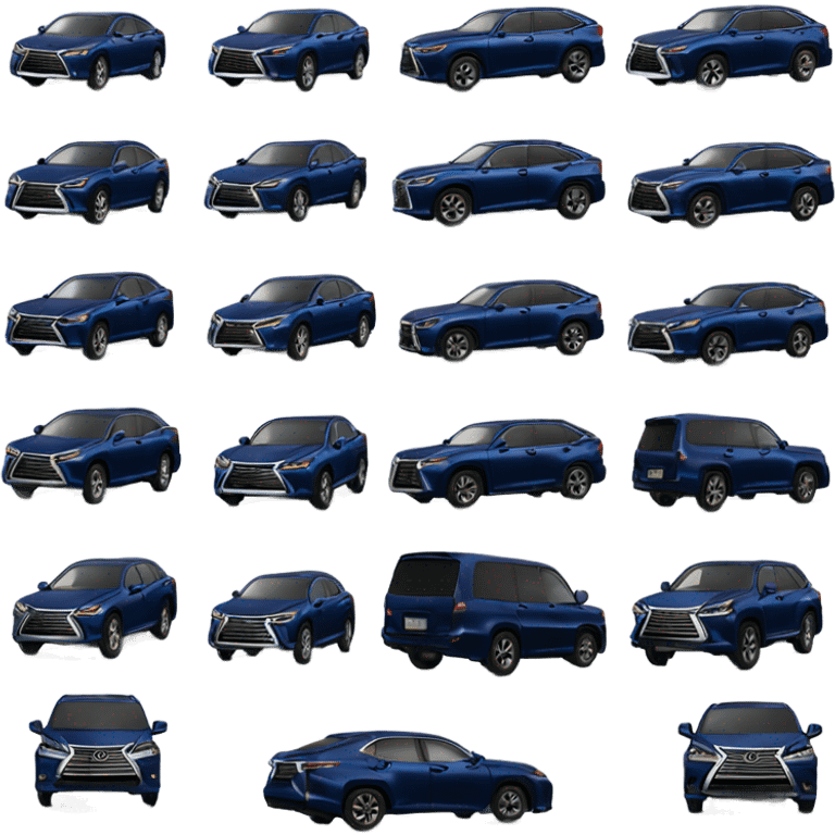 Lexus ex 2023 dark blue  emoji