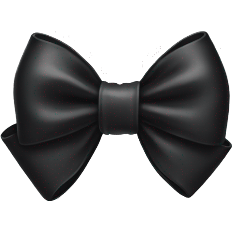 black bow with white preal emoji